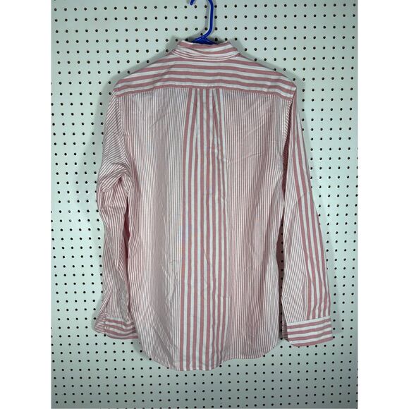 J.Crew broken in striped Oxford button down shirt size M slim fit - Picture 2 of 4